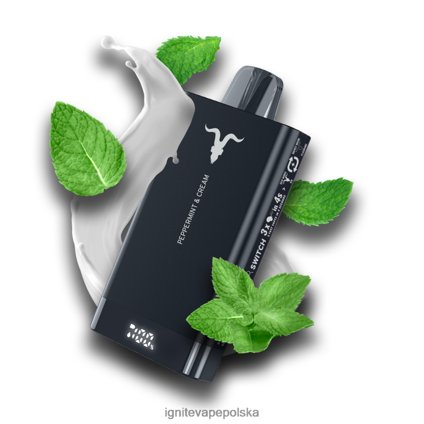 Ignite Vape Flavors | IGNITE V150 długopis do waporyzacji mięta pieprzowa i śmietanka 0648NZ73
